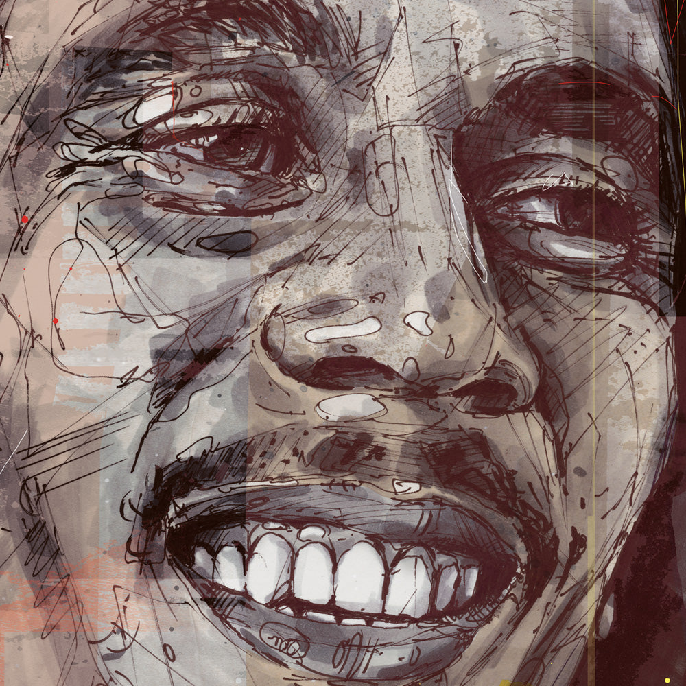 Bob Marley 01 imprimé 50x70 cm