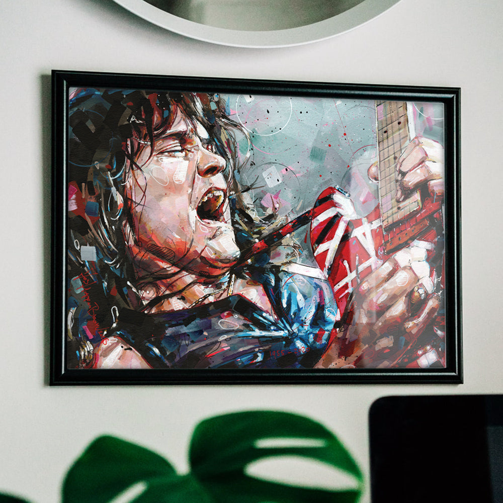 Eddie van Halen art print