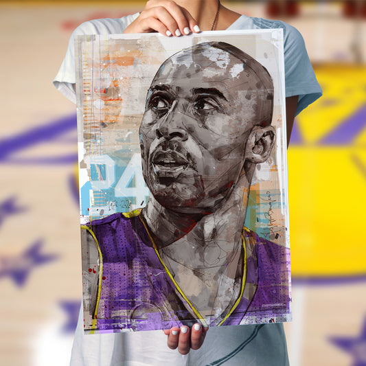 Kobe Bryant 01 full colour imprimé 50x70 cm