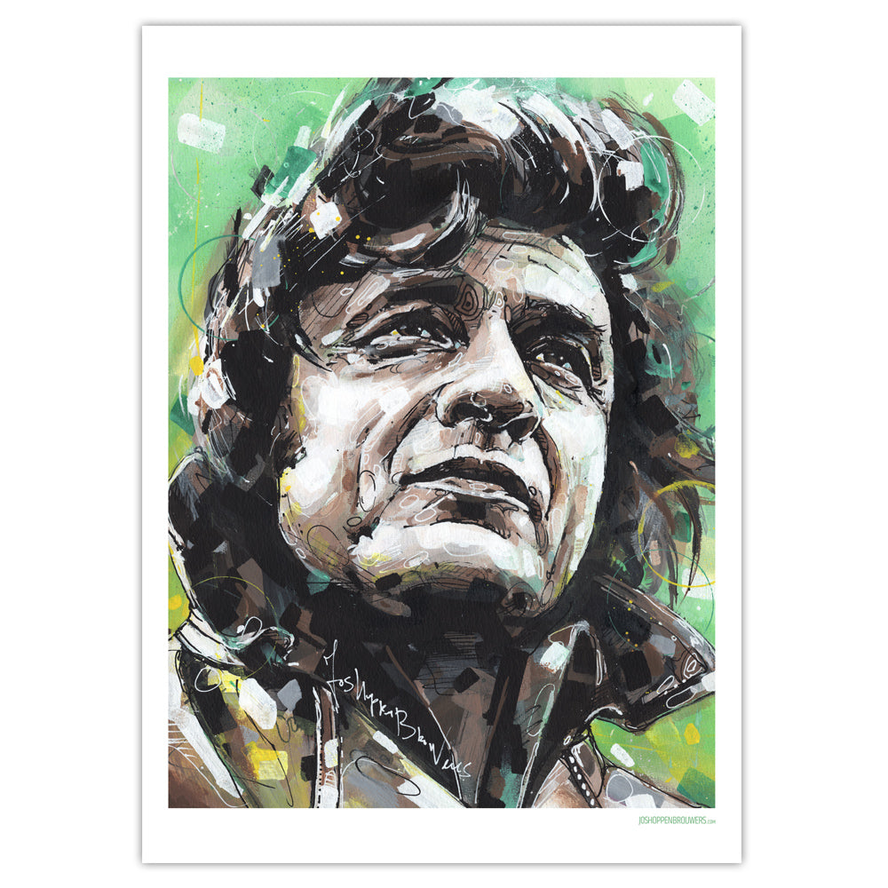 Johnny Cash 04 print 50x70 cm