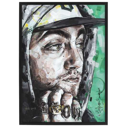 Mac Miller Druck 29,7x42 cm (A3) - gerahmt und signiert