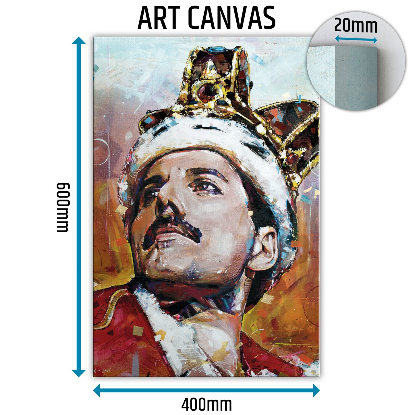 Freddie Mercury 01 canvas 40x60 cm