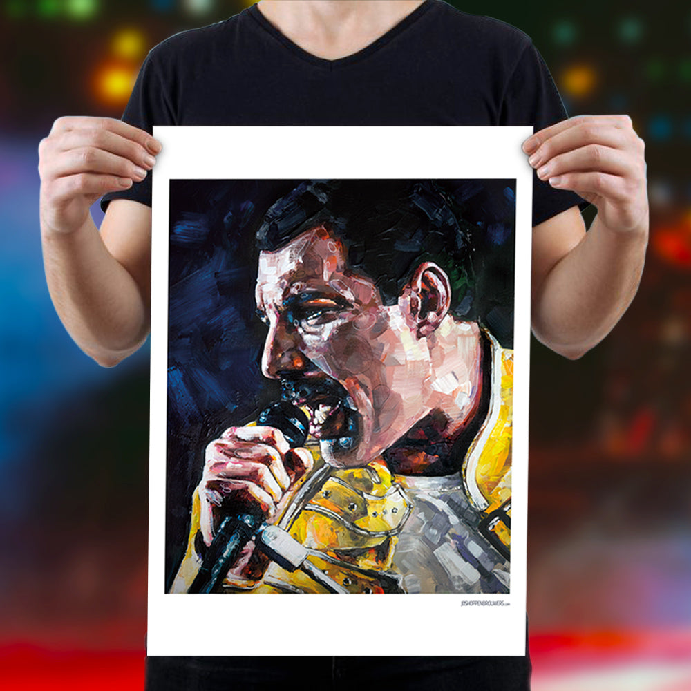 Freddie Mercury 04 estampado 50x70 cm