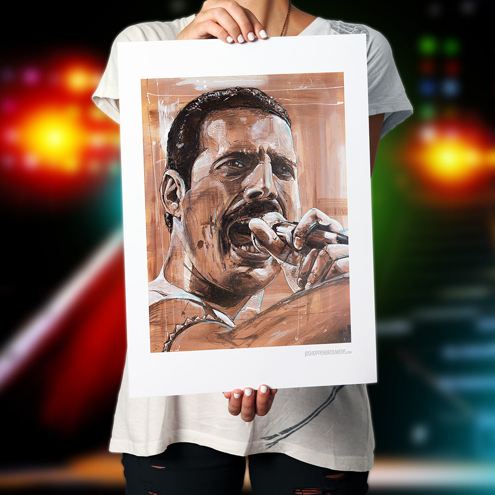 Freddie Mercury 03 estampado 50x70 cm