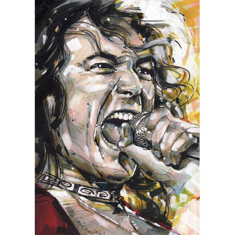 Robert Plant painting 21x29,7 cm