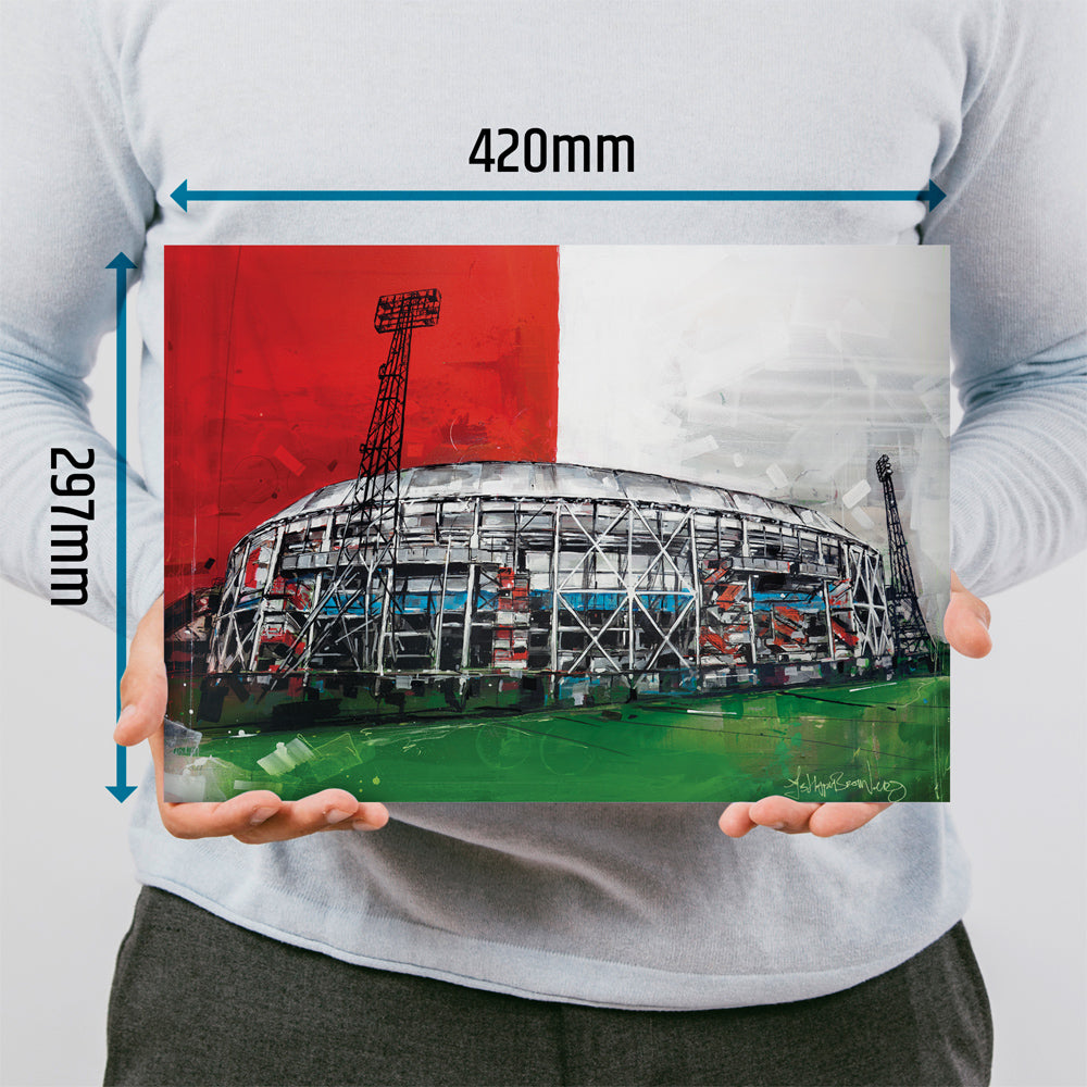 Rotterdam voetbalstadion art print