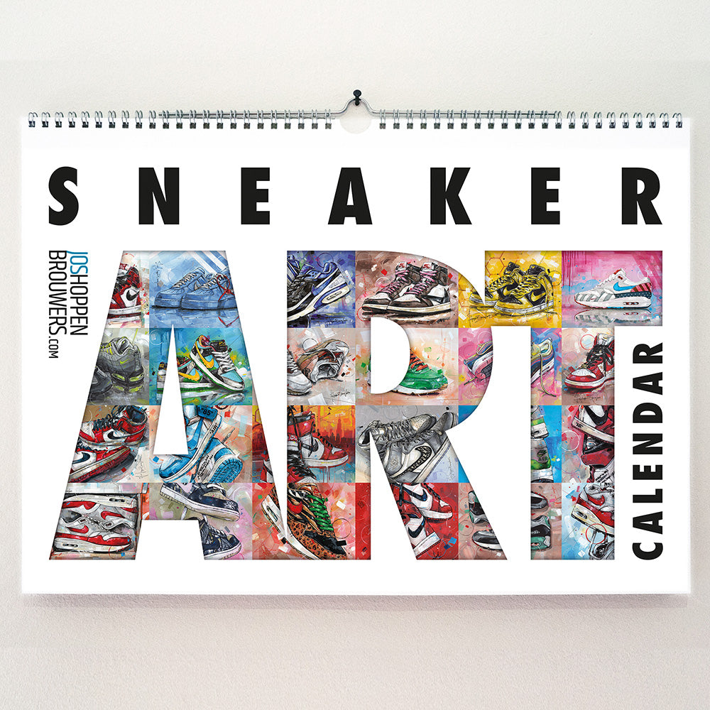 Sneaker kunst kalender 29,7x21 cm (A4)