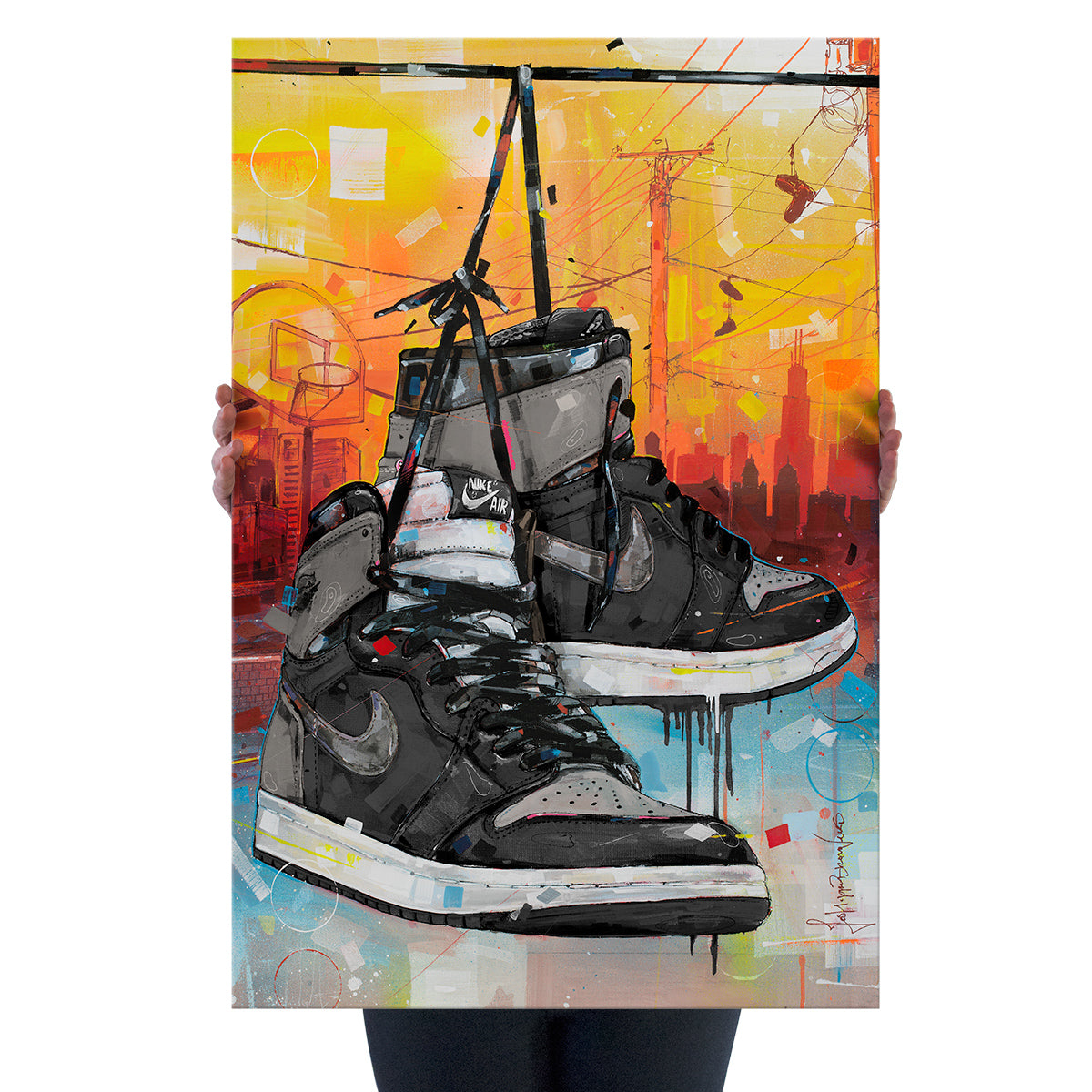 Nike Air Jordan 1 powerlines shadow 1.0 lienzo