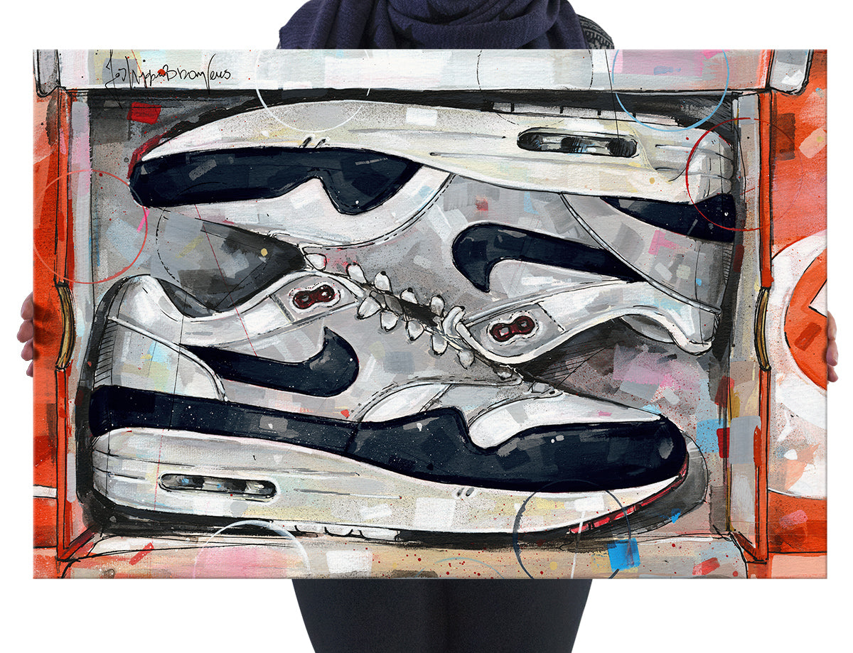 Nike Air Max 1 shoebox OG dark obsidian canvas