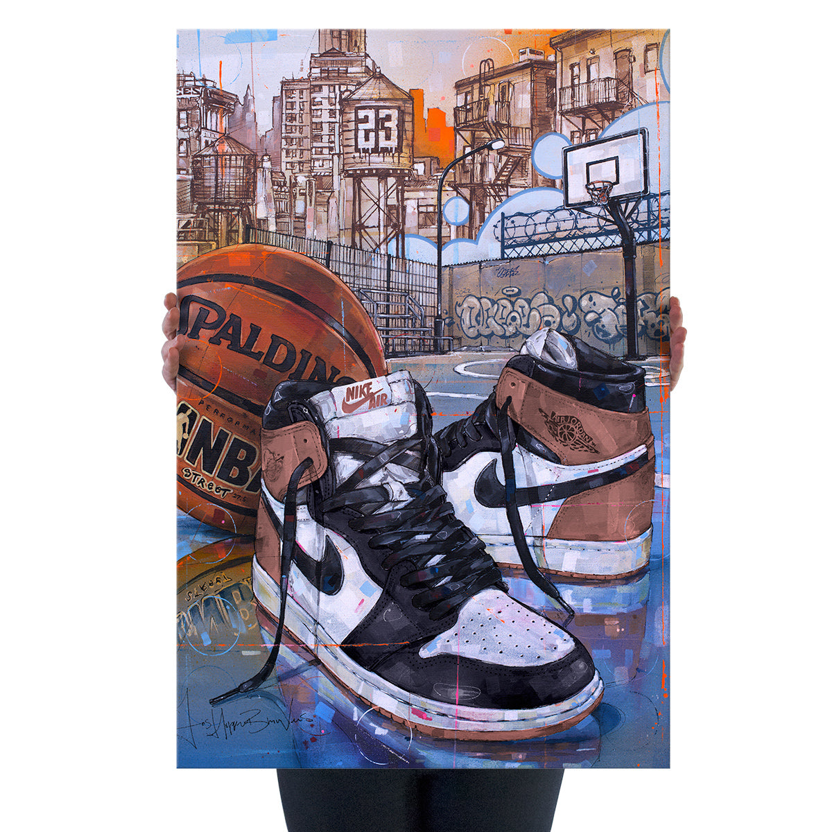 Nike Air Jordan 1 basketball rust pink lienzo