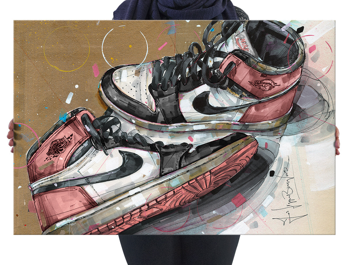 Nike Air Jordan 1 1984 rust pink lienzo