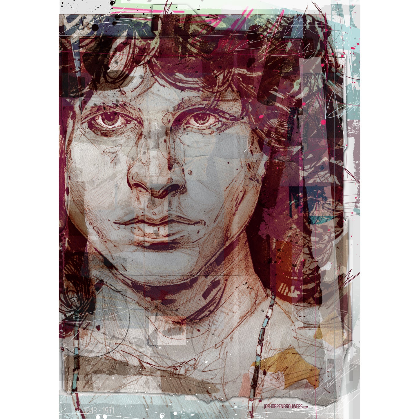 Jim Morrison lienzo 40x60 cm