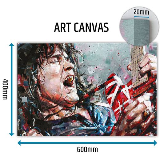 Eddie van Halen Leinwand 60x40 cm