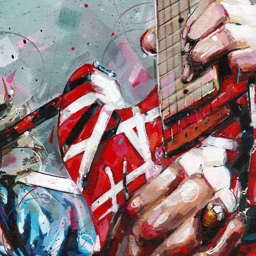 Eddie van Halen pintura 40x30 cm (VENDIDO)