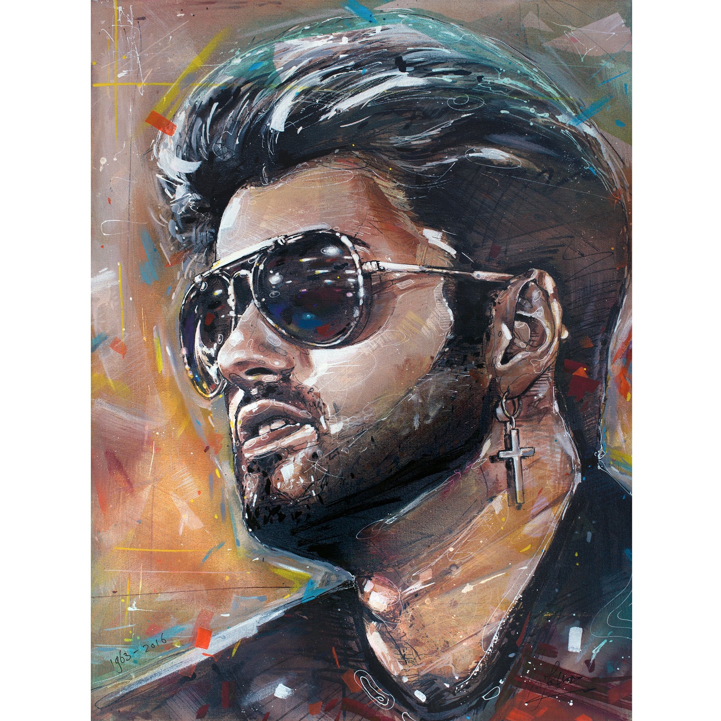 George Michael toile 40x60 cm