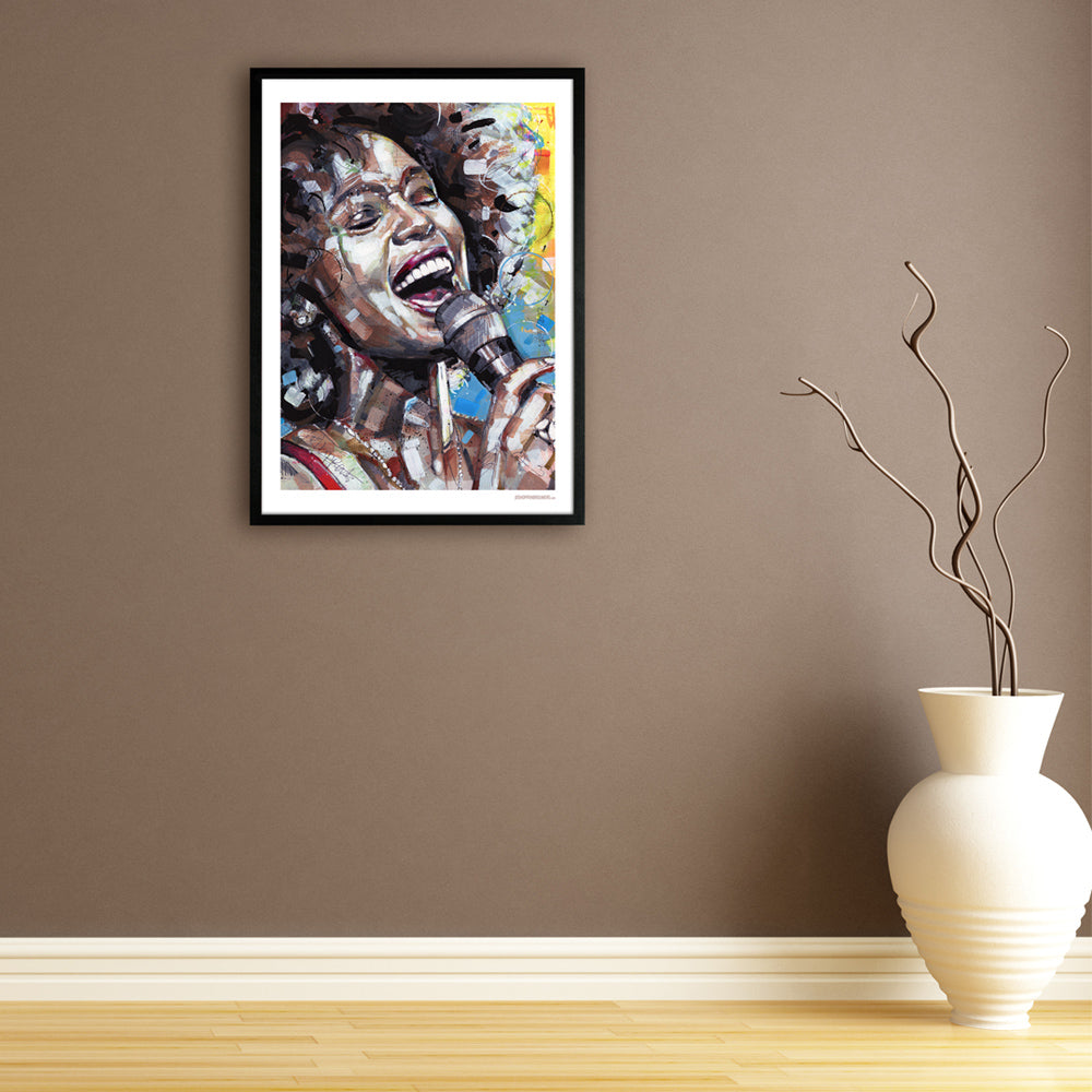 Whitney Houston estampado 50x70 cm