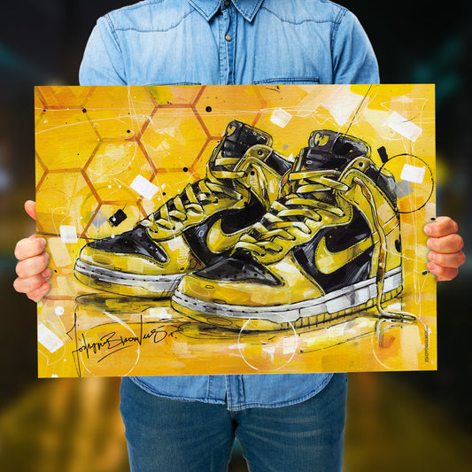 Nike Dunk high Wu-Tang LE estampado 70x50 cm