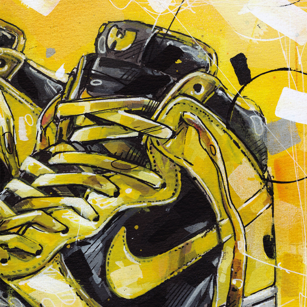 Nike Dunk high Wu-Tang LE print 70x50 cm - ingelijst & gesigneerd