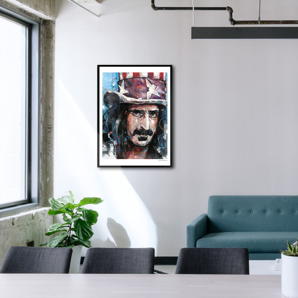 Frank Zappa Druck 50x70 cm