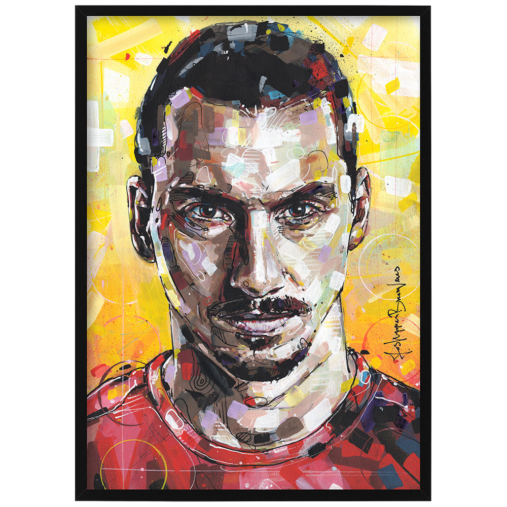 Zlatan Ibrahimovic Malerei 29,7x42 cm