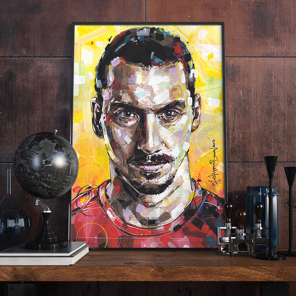 Zlatan Ibrahimovic schilderij 29,7x42 cm