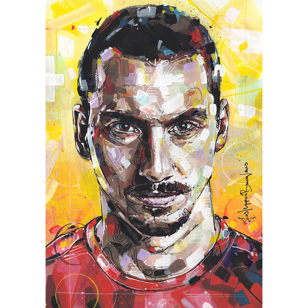 Zlatan Ibrahimovic pintura 29,7x42 cm