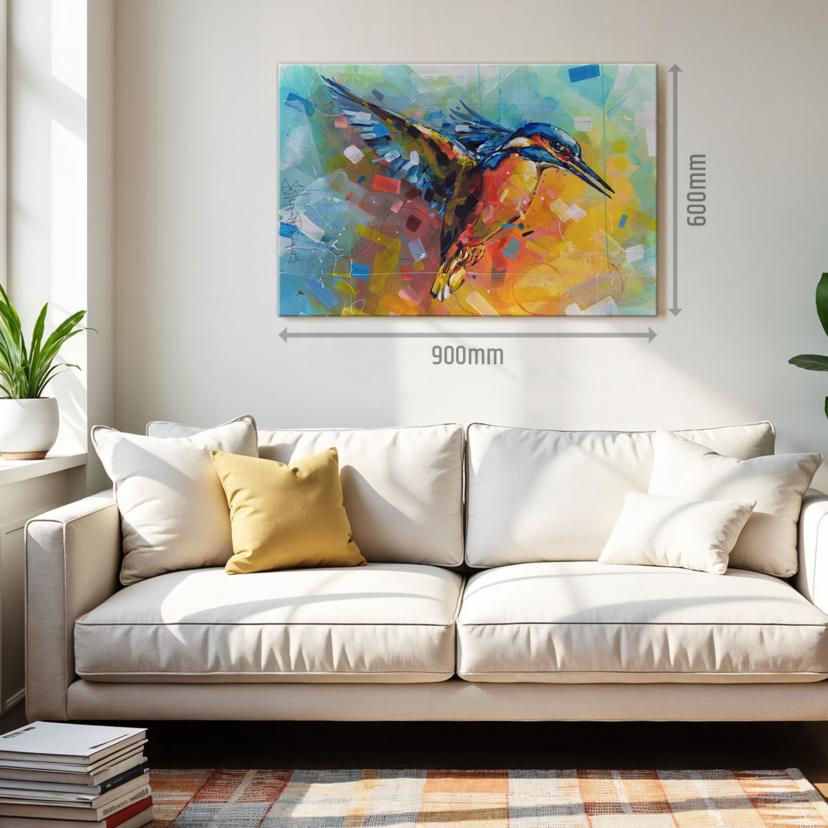 Martin-pêcheur toile